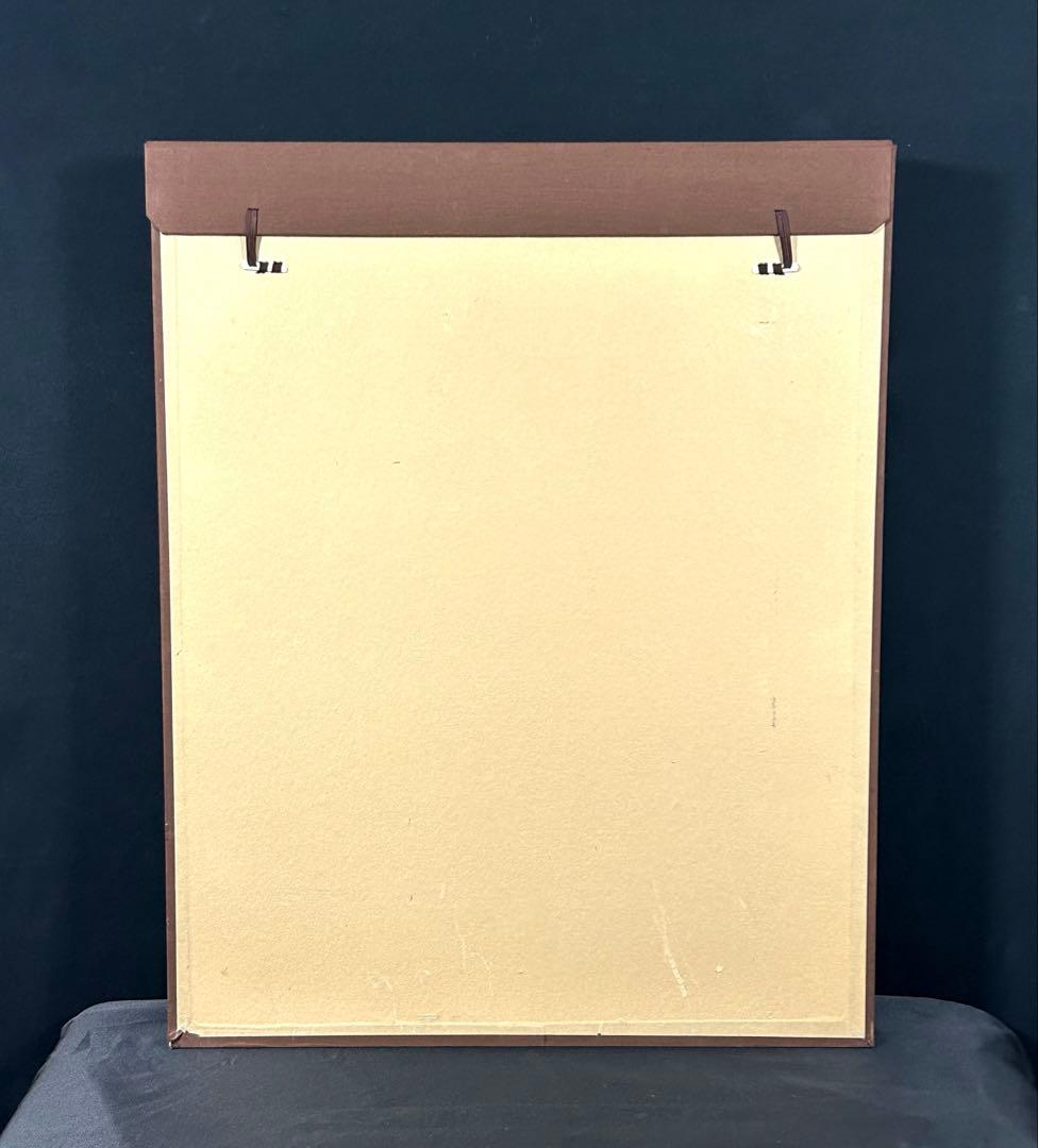 5048■横山大観【くよく】八哥鳥 手摺木版画 額装