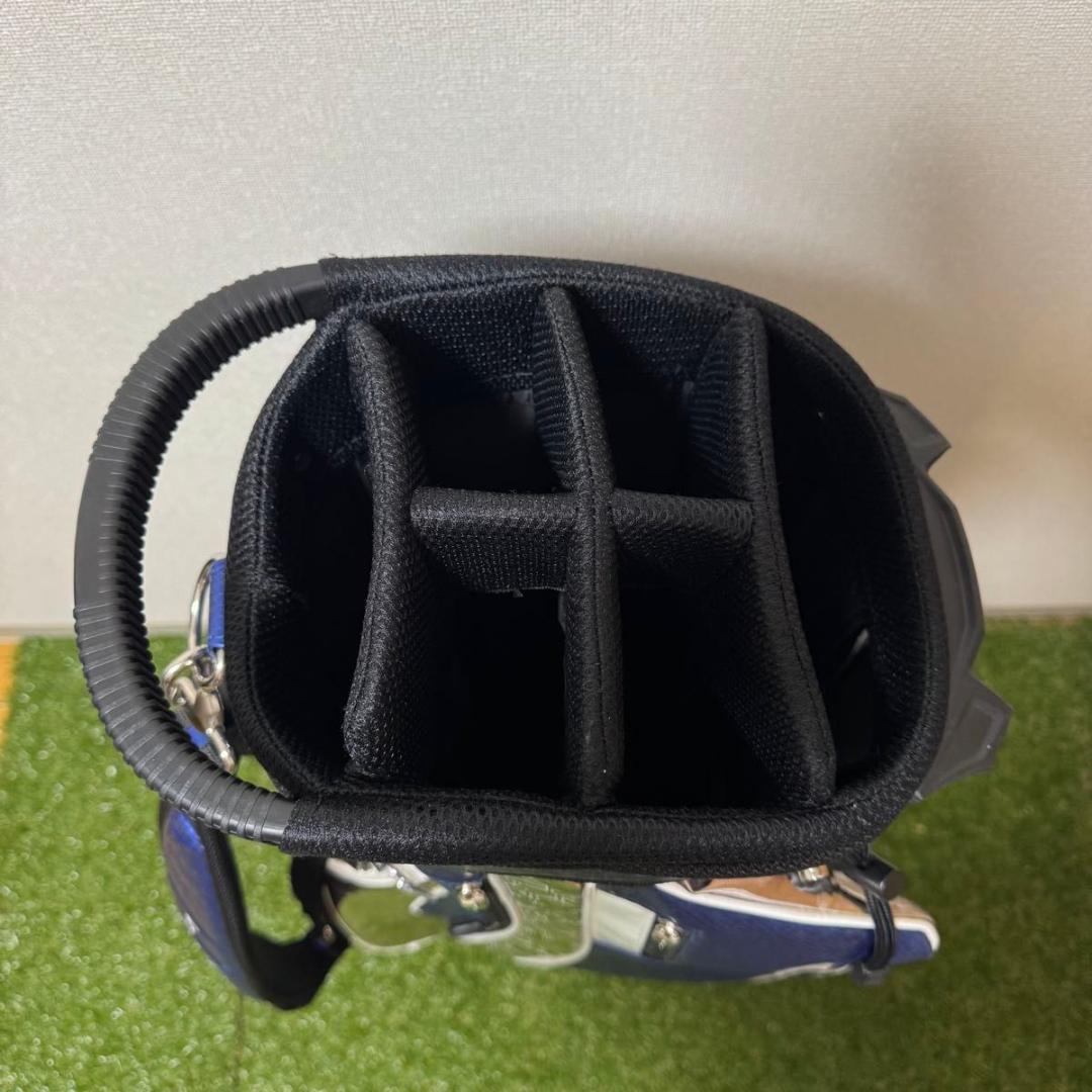 USTマミヤ 2024年 LINQ スタンド式 キャディバッグ ブルー 8.5型