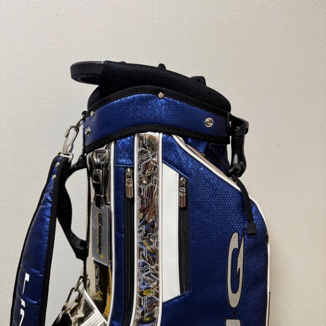 USTマミヤ 2024年 LINQ スタンド式 キャディバッグ ブルー 8.5型