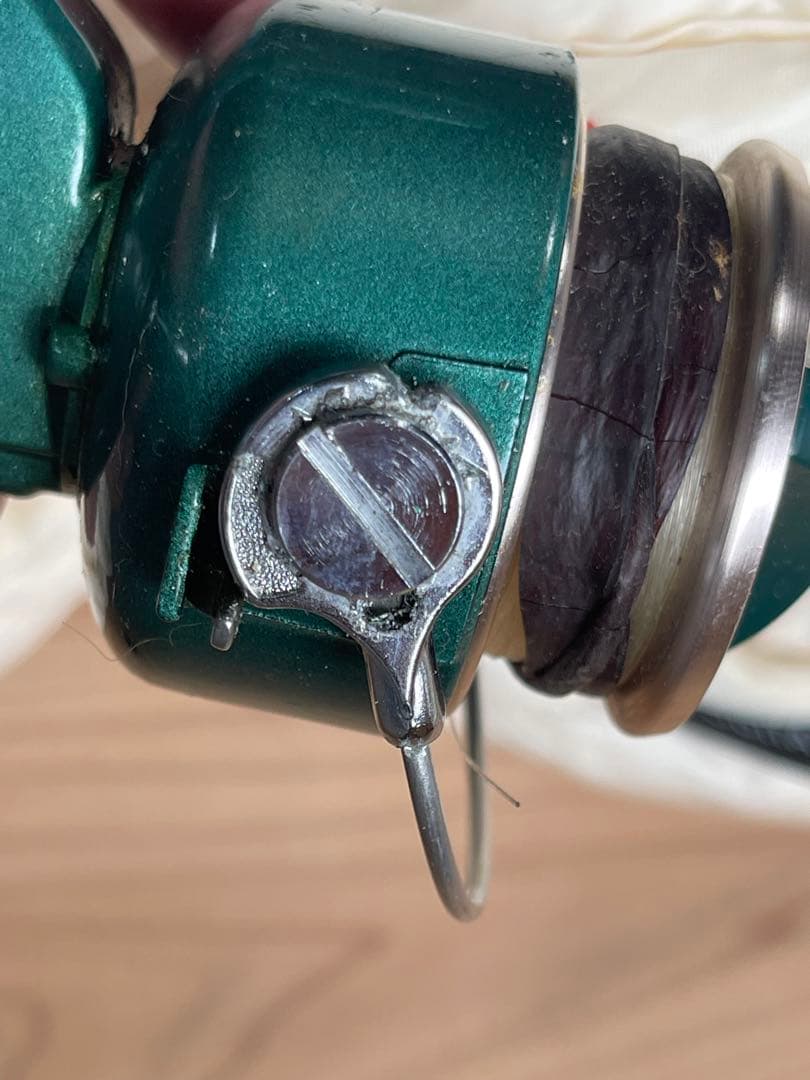 美品70年代オリムピックのエメラルド350スピニングリール スプーンルアーセット