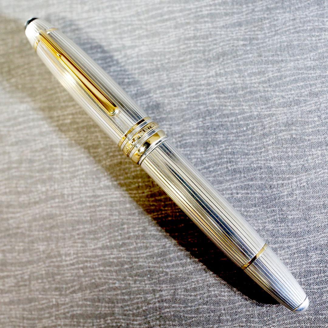 【美品】モンブラン 万年筆 １４６８ ソリテール スターリングシルバー ９２５