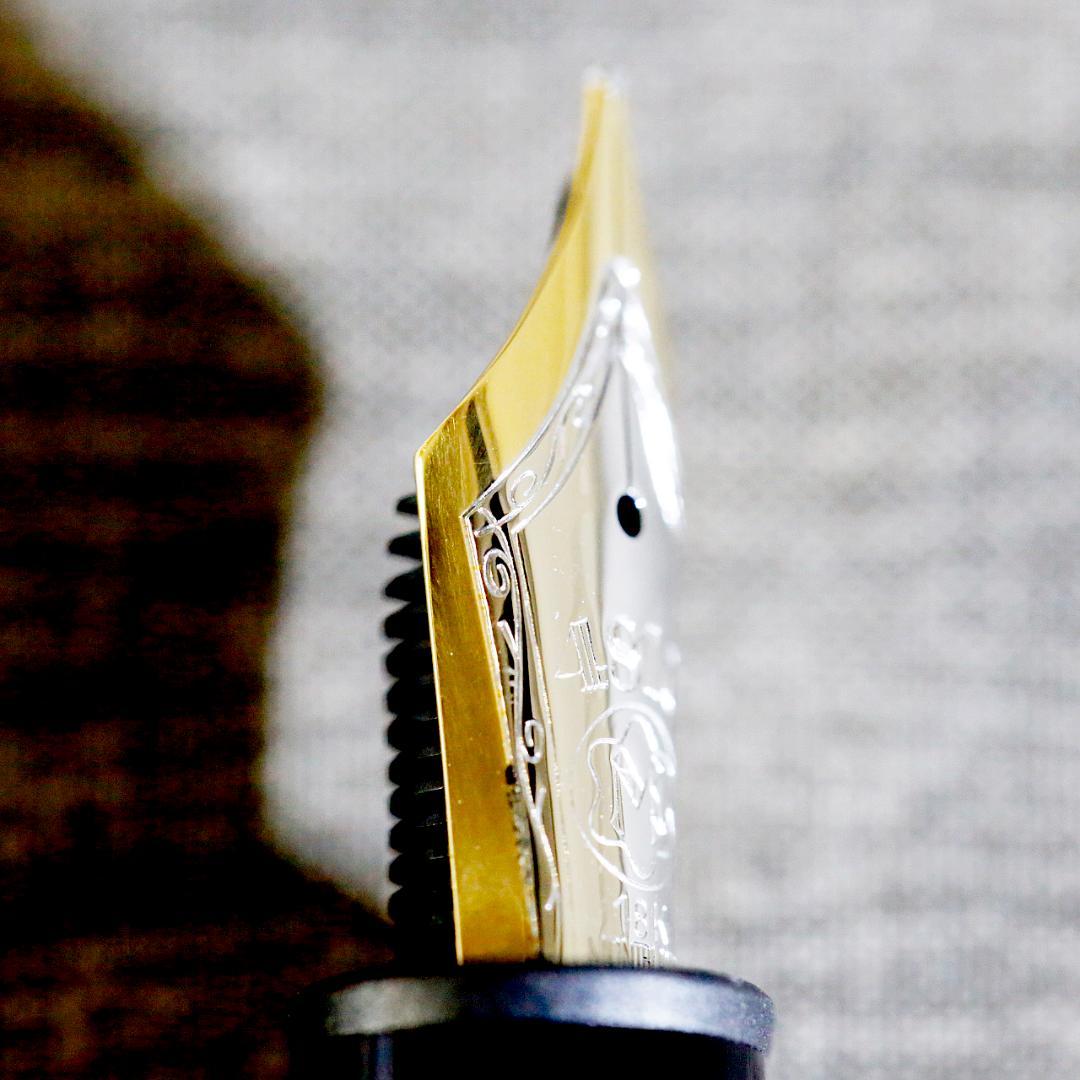 【美品】モンブラン 万年筆 １４６８ ソリテール スターリングシルバー ９２５