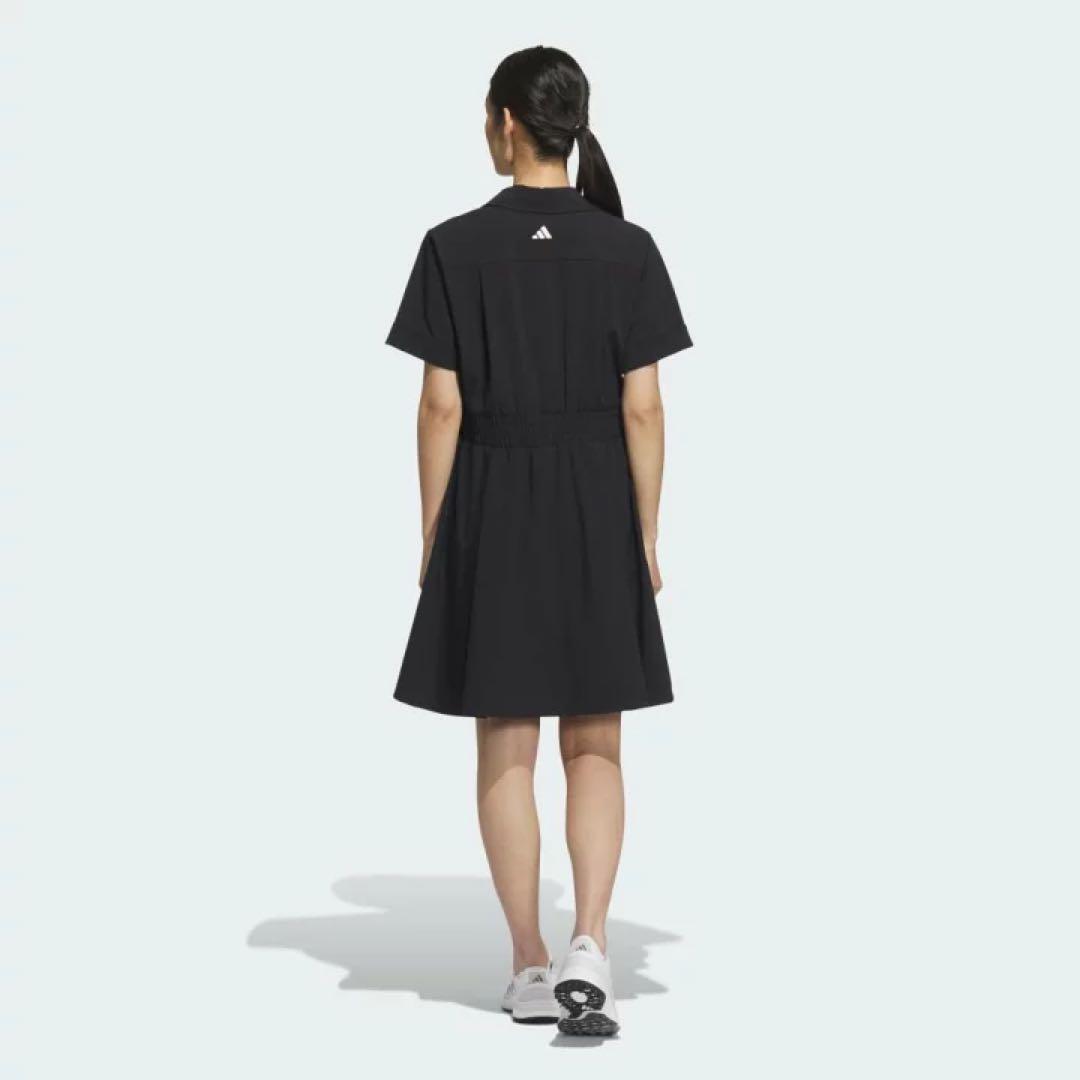 【adidas】ビヨンド ザ コース半袖ワンピース ゴルフウェア　黒　アディダス