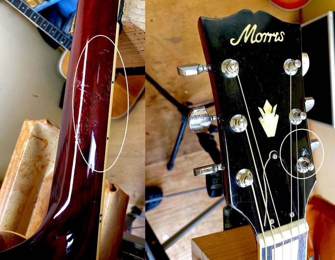 70'モーリスWH-20 クリーニング&調整済み　ピックガード、弦新品❣