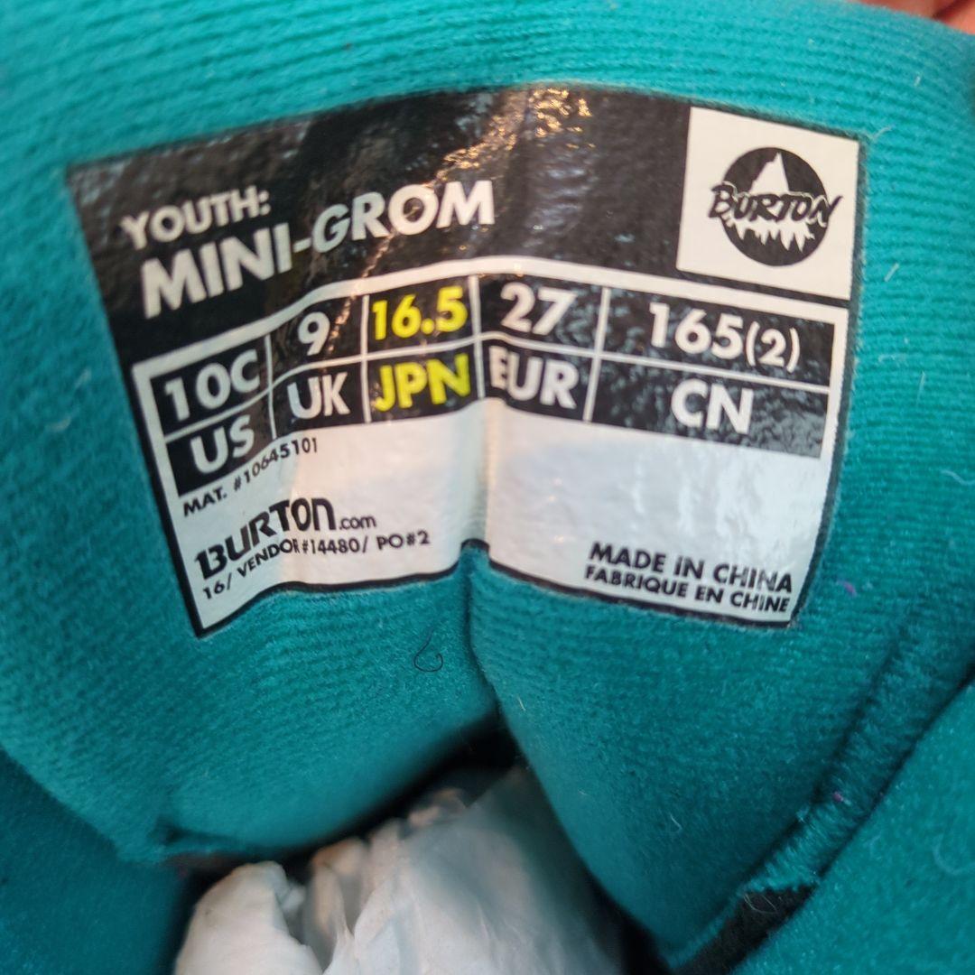 Burton Mini-Grom 子ども用スノーボードブーツ 10C