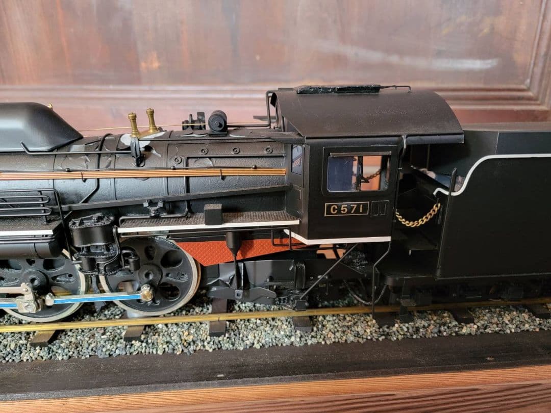 ポニョ蒸気機関車 C571型 車輪駆動 ライト点灯 アンティーク