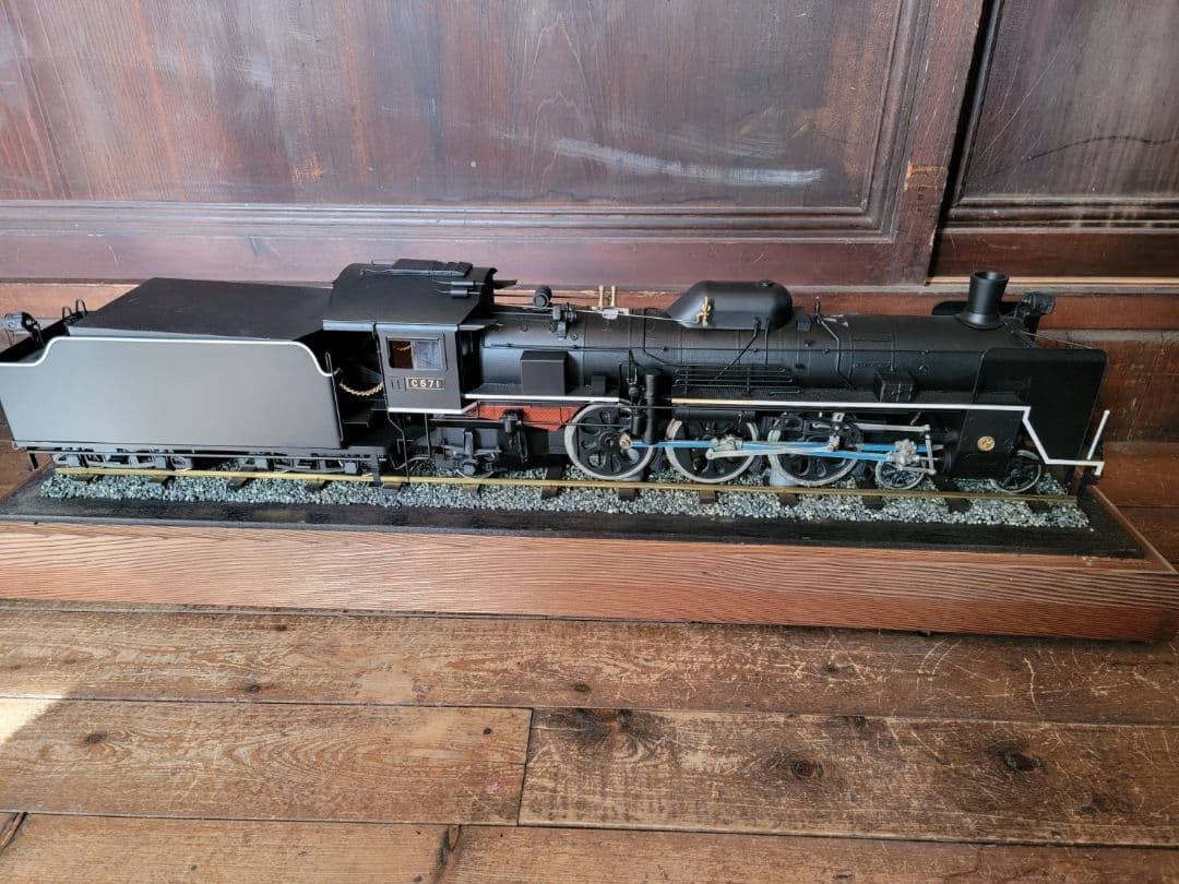 ポニョ蒸気機関車 C571型 車輪駆動 ライト点灯 アンティーク
