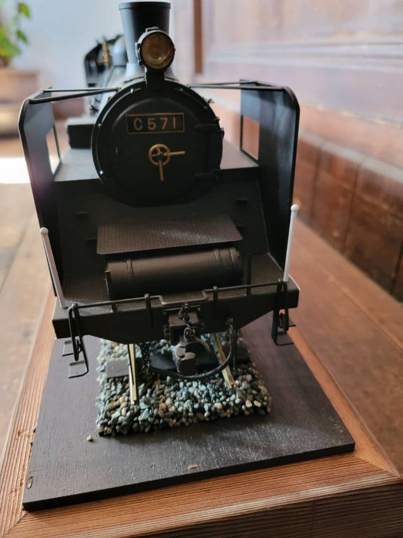 ポニョ蒸気機関車 C571型 車輪駆動 ライト点灯 アンティーク