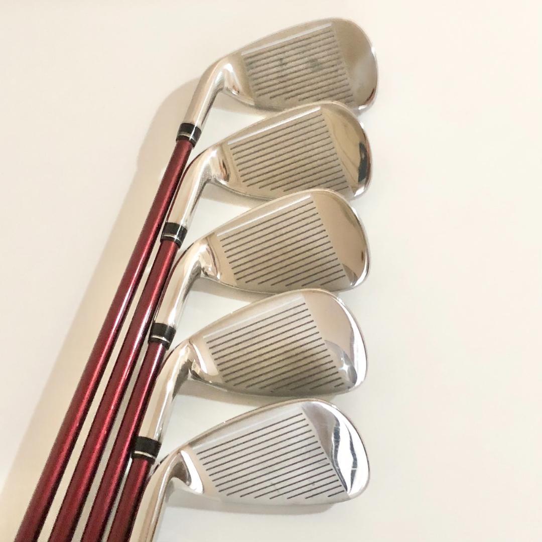 キャディバッグ付き ラルージュ Larouge レディース ゴルフ 9本