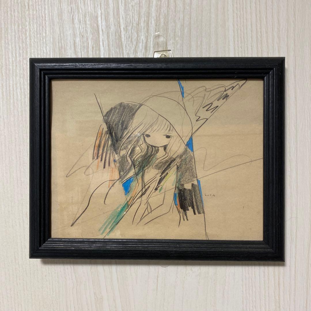 黄菊しーく原画 si_kyu 額付き