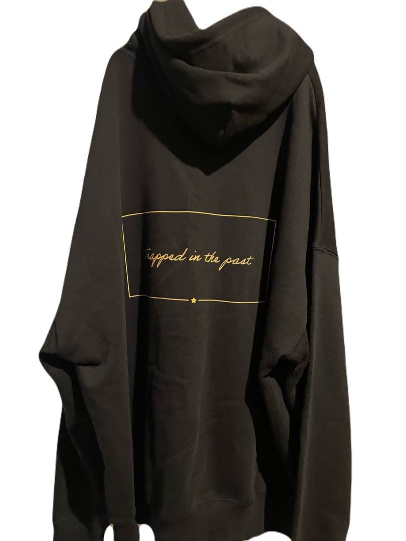 美品　ツユ　アパレル 過去囚われパーカー ブラック ビッグシルエット　TUYU