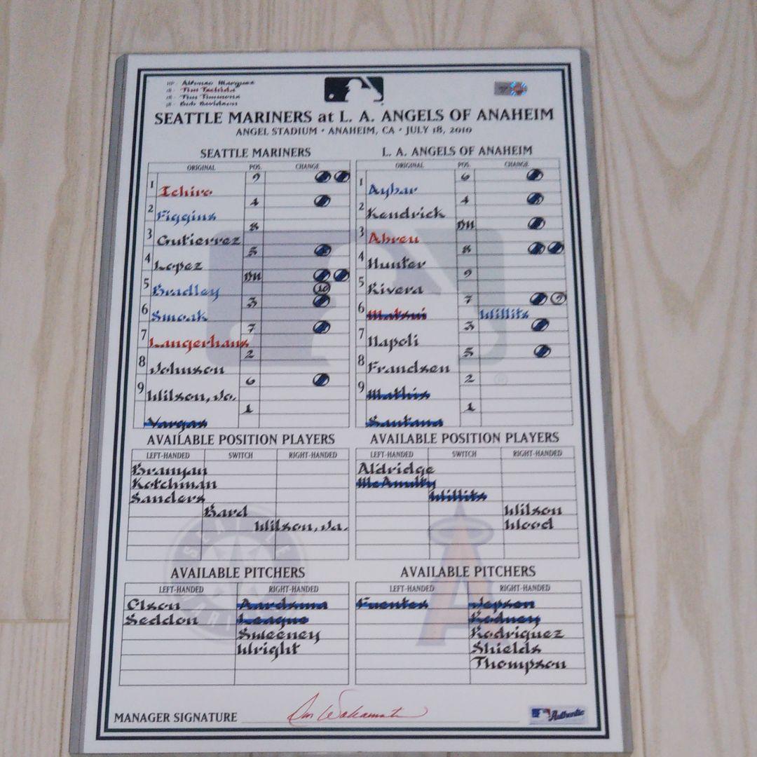 セール【激レア】イチローVS松井 2010年 実使用ラインナップカード