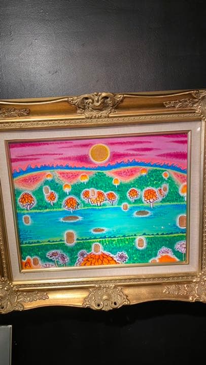 【アクリル画】 商品名 「小判伝説10」　額付き6号　新品