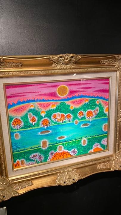 【アクリル画】 商品名 「小判伝説10」　額付き6号　新品