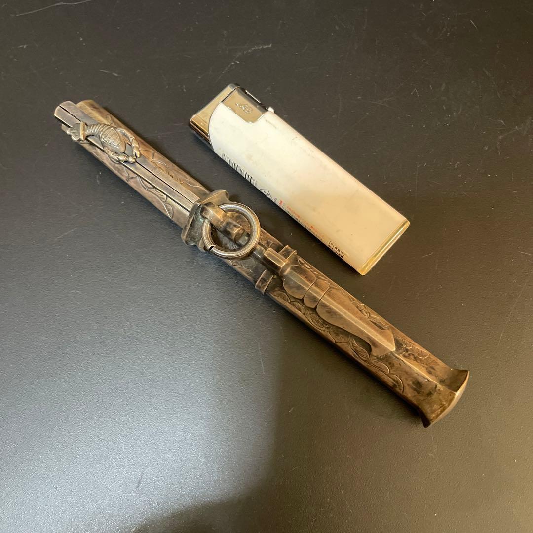 時代　李朝　超銀　銀箸ペーパーナイフ　銀箸ナイフ