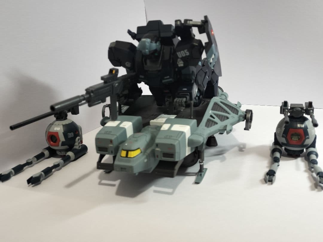 MGジェスタ＋89式ベースジャバー＋HGUCボール2体セット、塗装済、合体改造