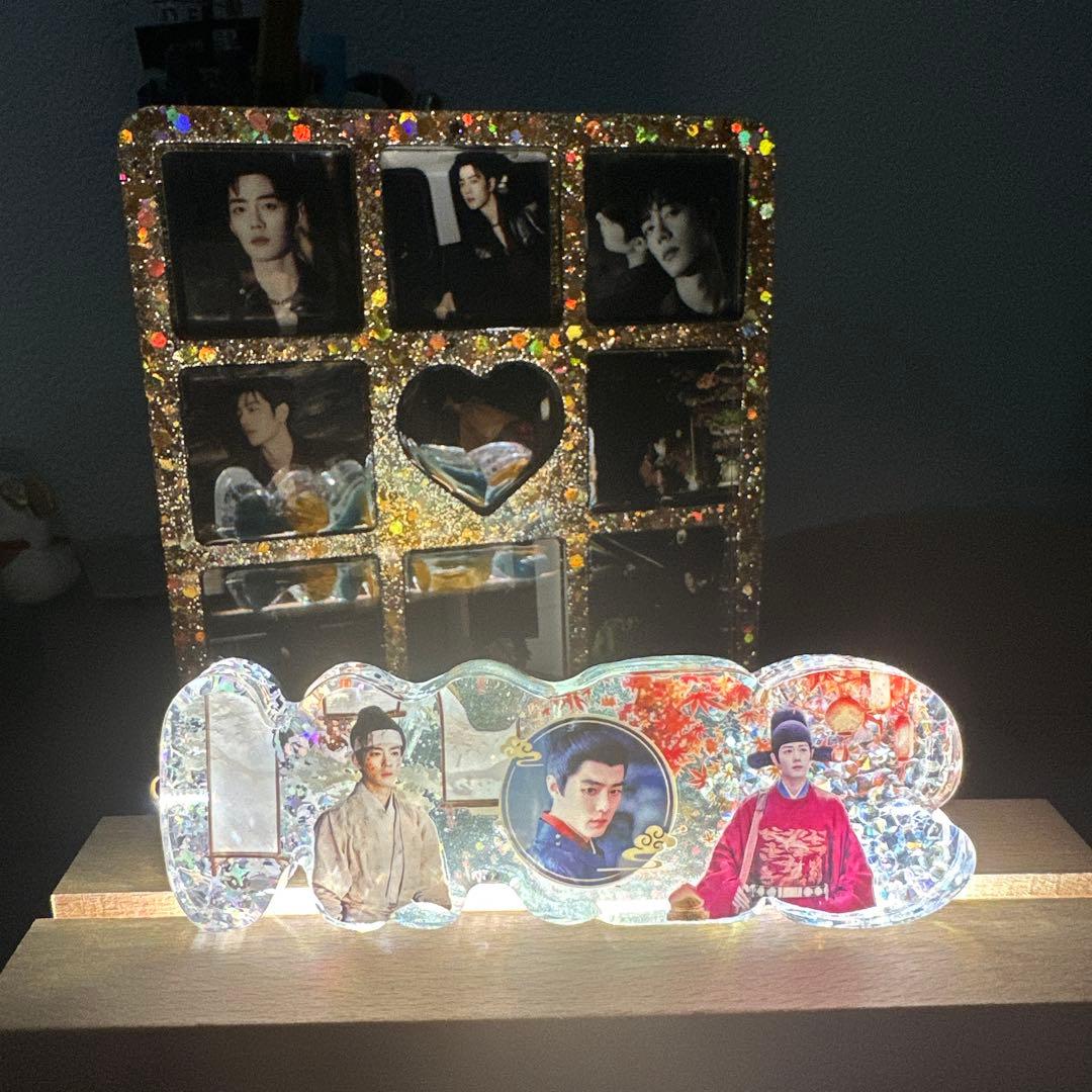 肖戦 厚いレジン置物です&バッグチャームに&ナイトライトにもなります❣️9点