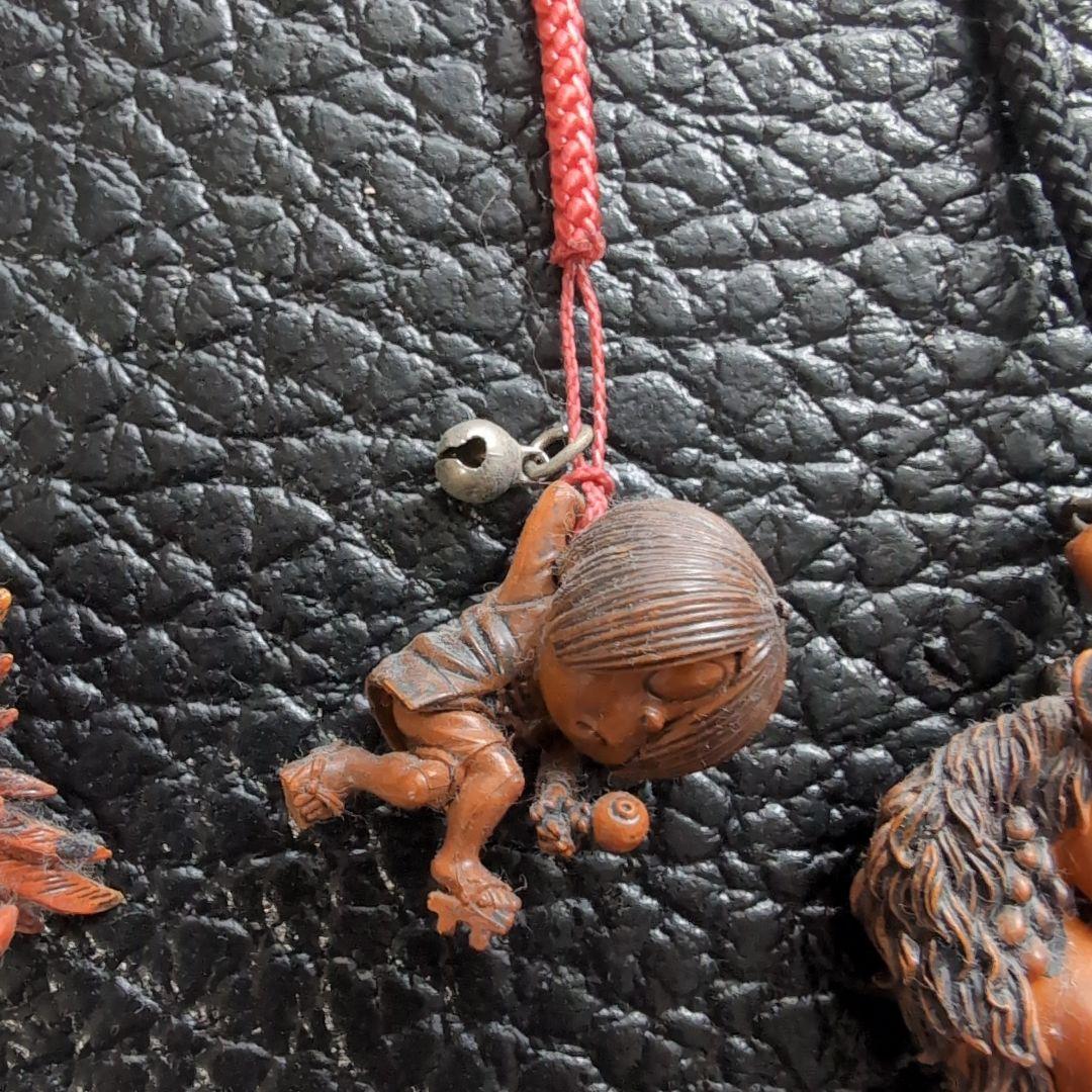 鬼太郎木製彫刻キーホルダー3点セット