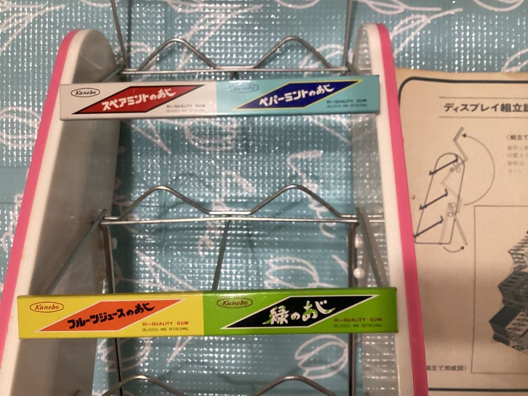 昭和レトロ　カネボウチューイングガム　ディスプレイラック　レア　未使用品　共箱付