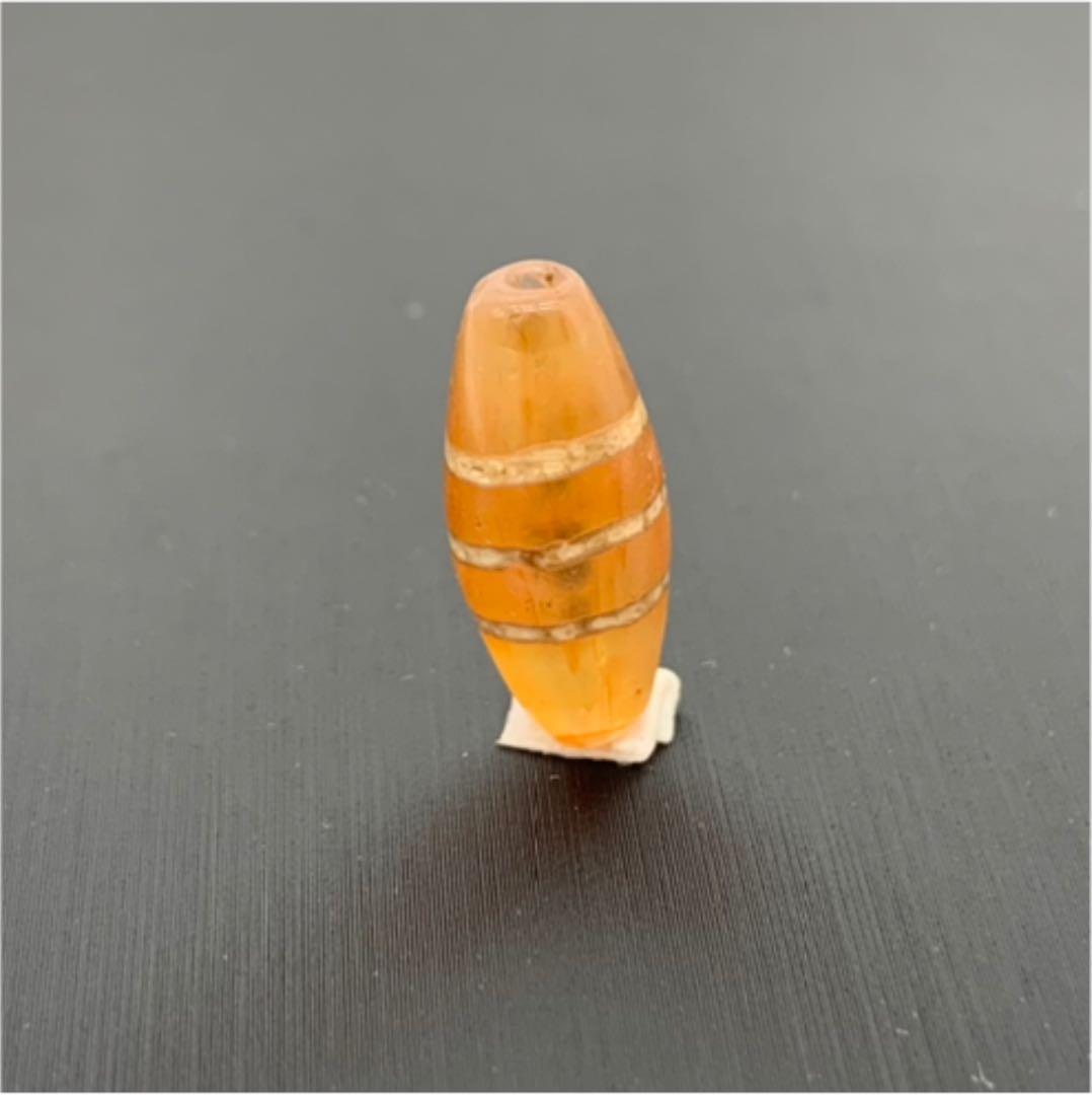 【アンティーク ビーズ】エッジドカーネリアン ビーズ 18.0mm