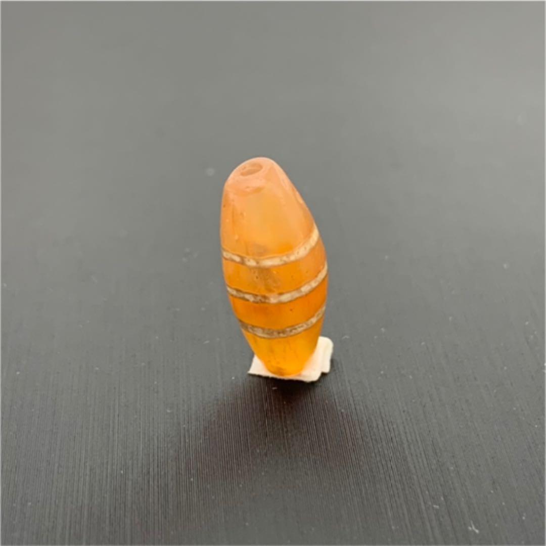 【アンティーク ビーズ】エッジドカーネリアン ビーズ 18.0mm