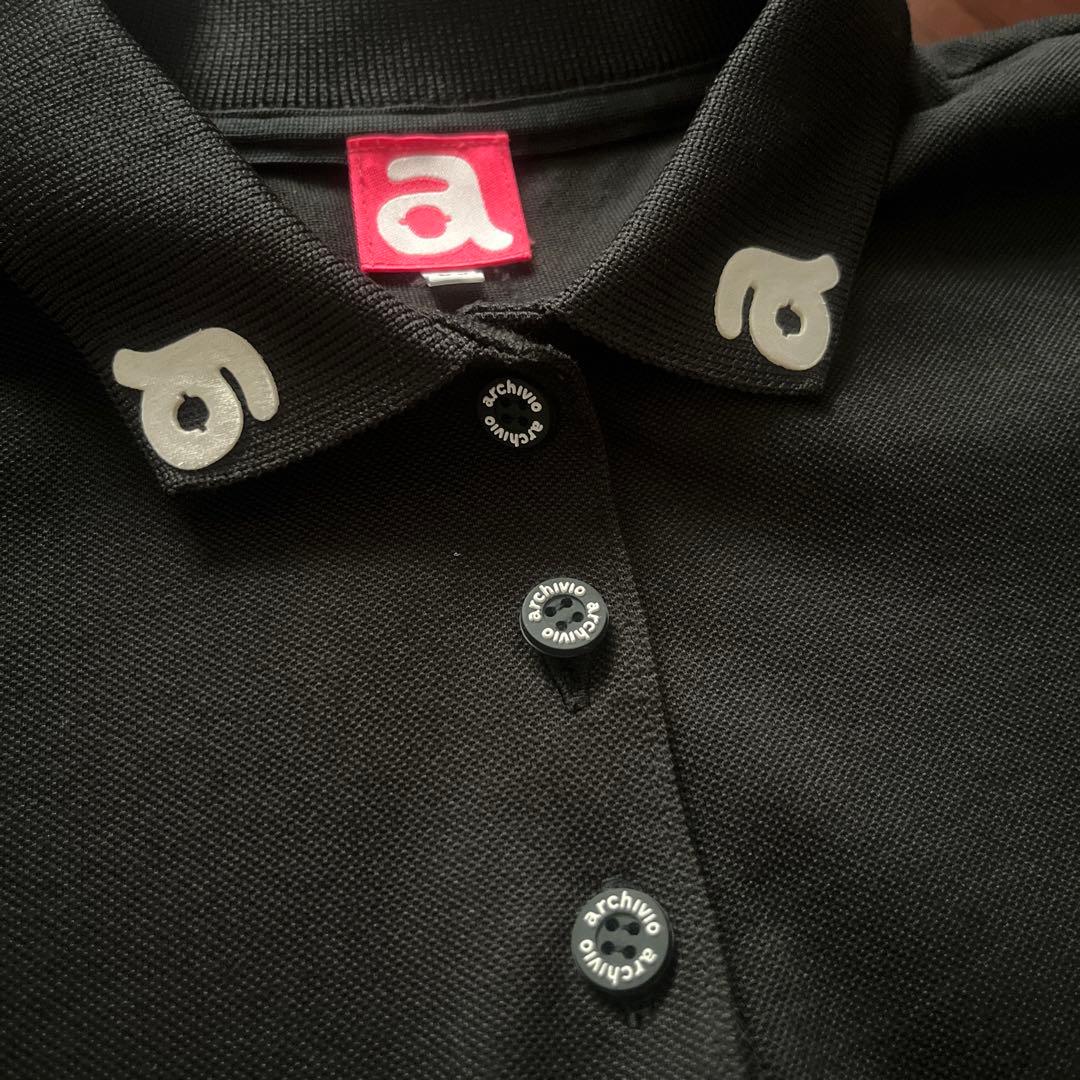アルチビオ ブラック ポロシャツ