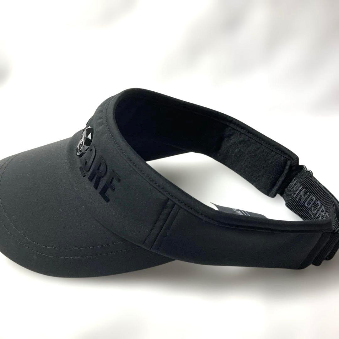 ＊Amazingcre (アメイジングクリー)スカルロゴ バイザー メンズ　黒