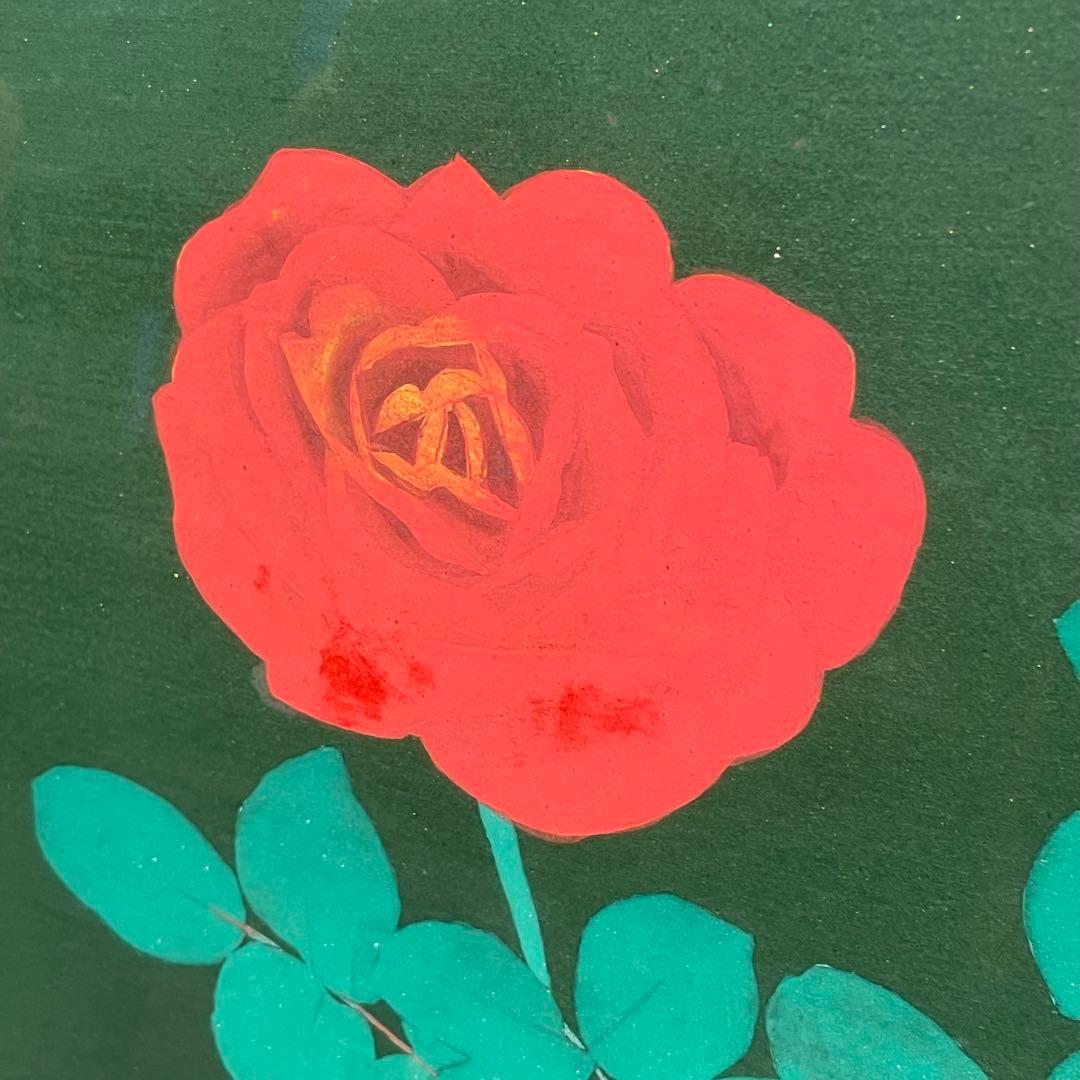 橋口幾三郎　薔薇　バラ　絵画　花　アート　美術品　壁掛け　飾り　インテリア