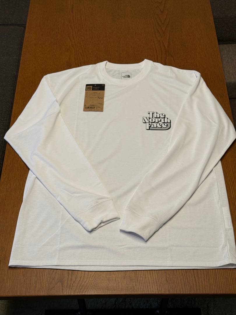 新品 白 ノースフェイス フリーラン ロングスリーブ ロンT ユニセックス XL