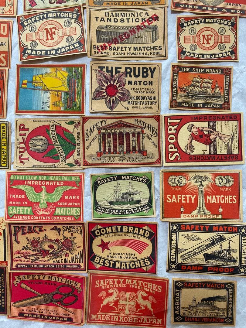 マッチラベル50枚　希少！欧米向け輸出用