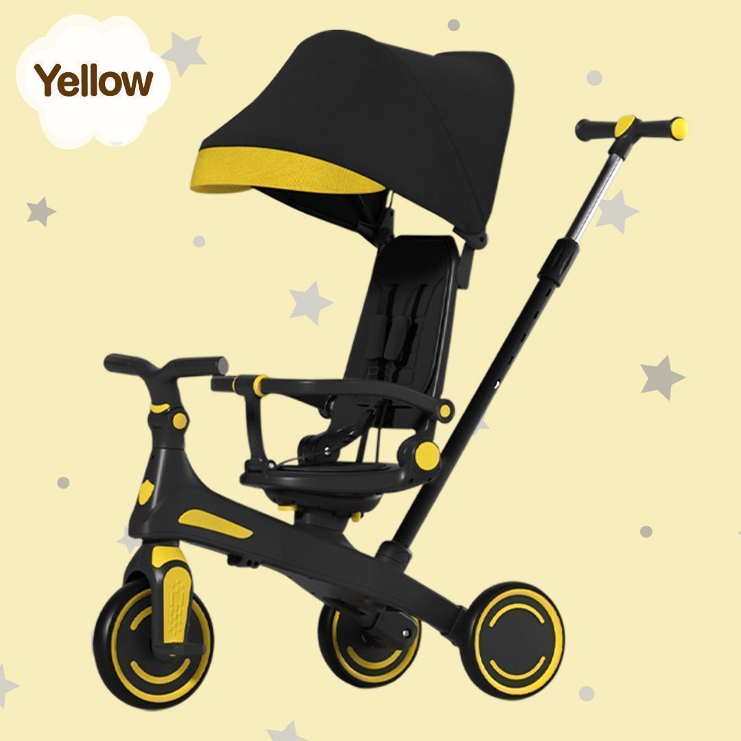 新品＊三輪車 手押し棒付き折りたたみ 7in1子供用 キッズバイク　 レッド