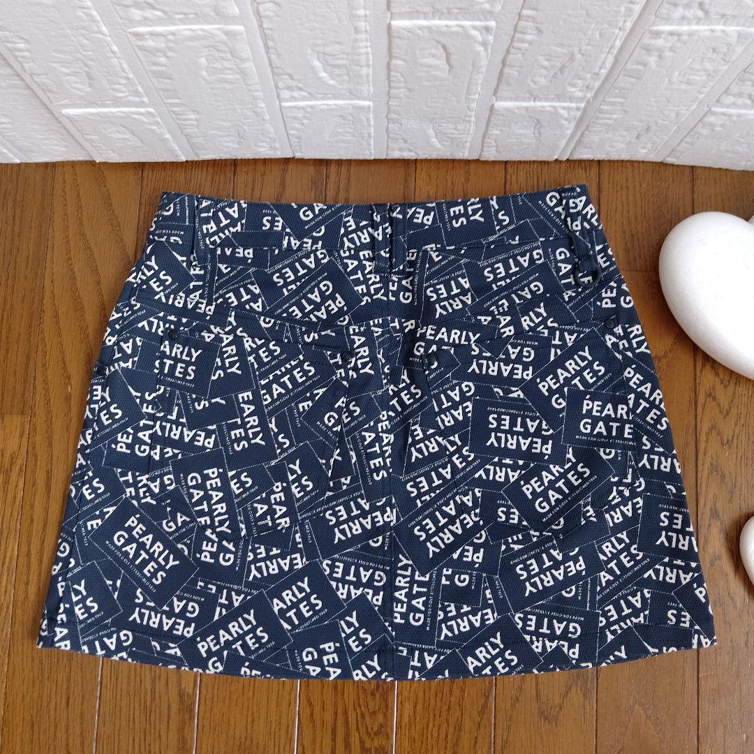 PEARLY GATES GOLF　ミニスカート ロゴプリントスカート サイズS