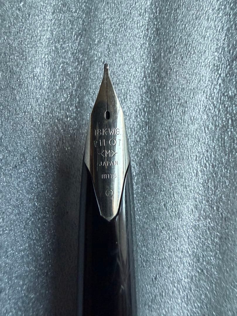 PILOT パイロット万年筆 ショート スターリングシルバー18K-WG 日本製