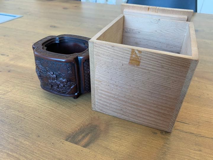 骨董品　香炉　共箱