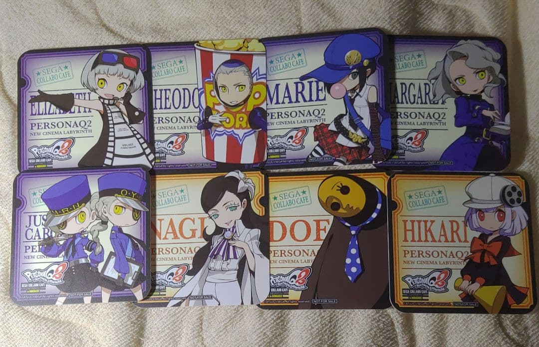 ペルソナQ2 コースターセット 全36種類　personaQ2 セガコラボカフェ