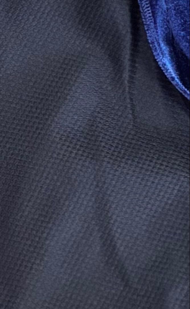 フラメンコ衣装　ワンピース　ベロア　ネイビー　ハンドメイド