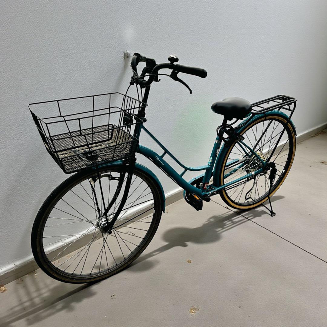 【大阪限定】大阪市 自転車　27インチ　エメラルドグリーン　綺麗です