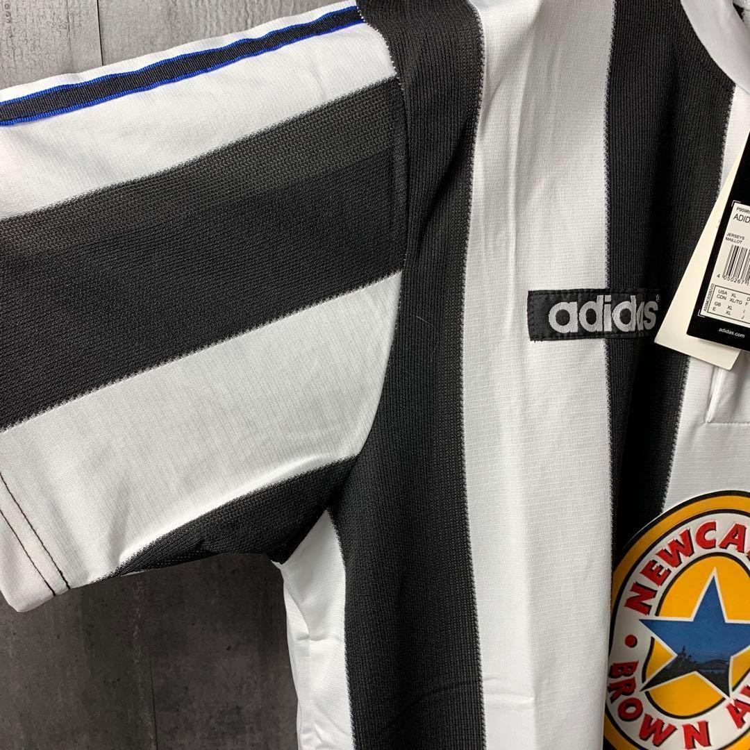 【★ニューカッスル】 アディダス メンズ サッカー レトロ ユニフォーム 2XL