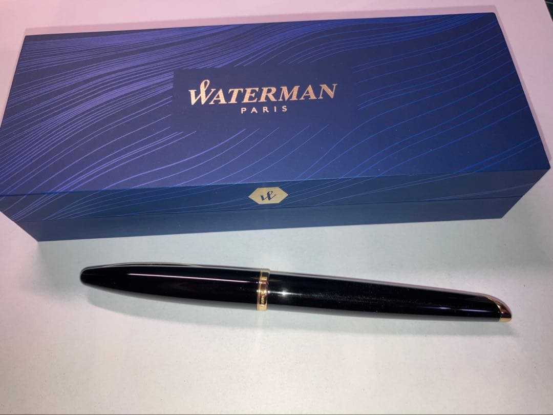 Waterman 万年筆 カレン ブラック・シーGT 細字 18金ペン先