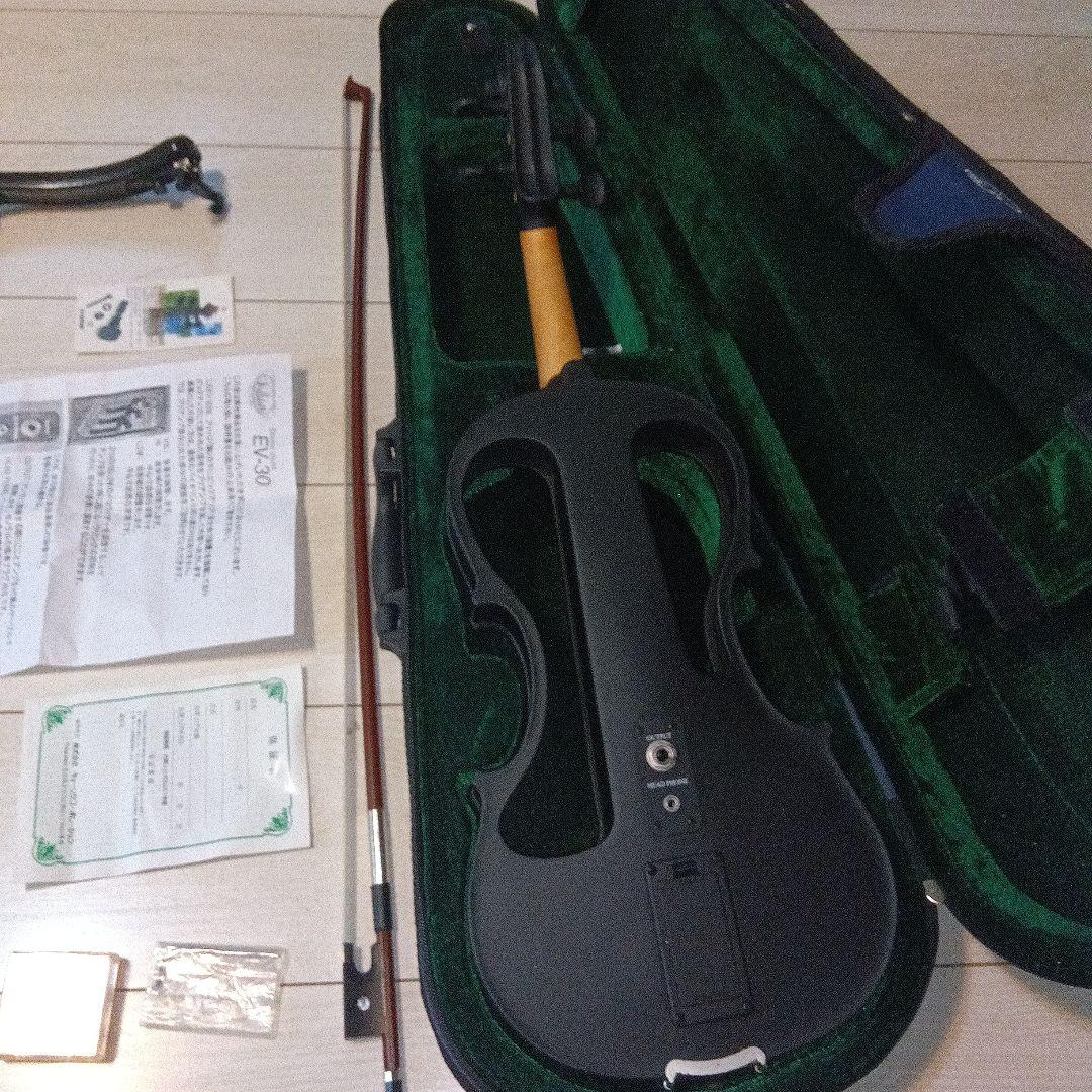 エレキバイオリン 本体 ケース付き　肩当て