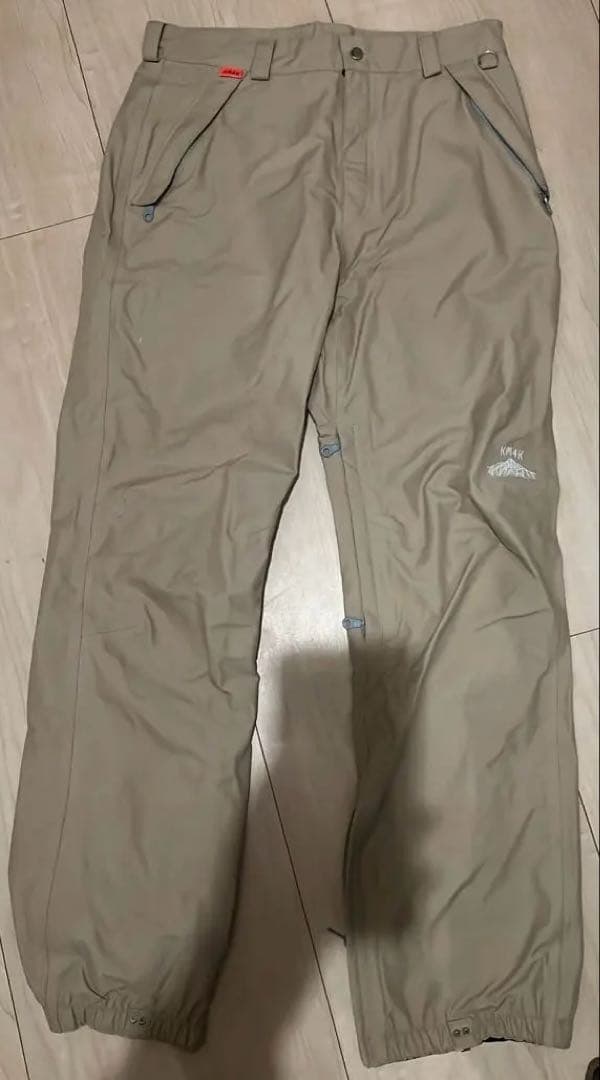 km4k スノーボードパンツ ベージュ