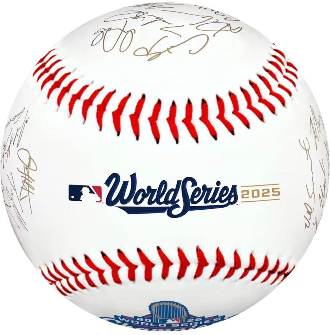 ドジャース　2025 ワールドチャンピオン　ボール　全選手サイン入り