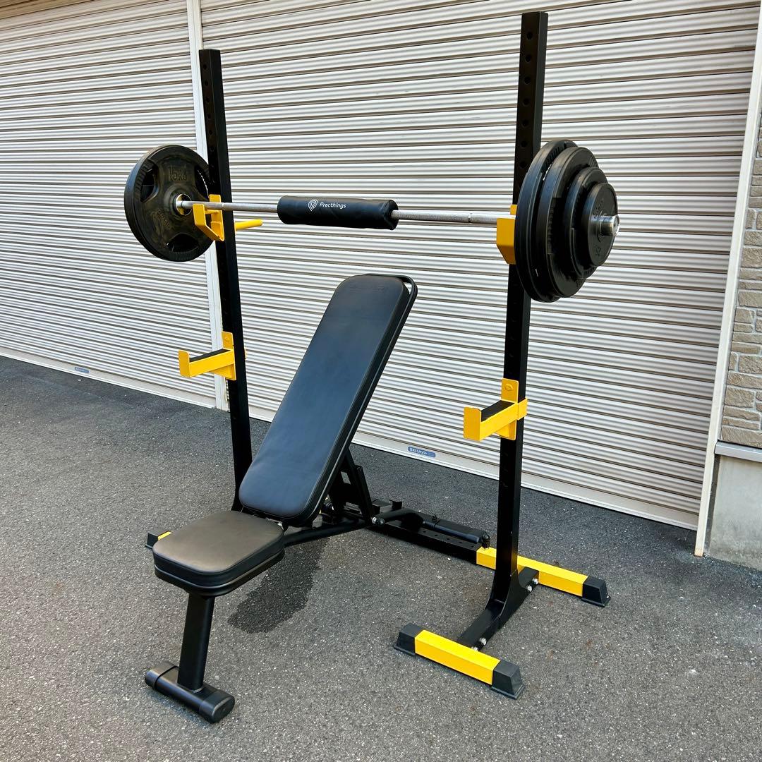 ボディメーカー マルチパワーラック　ベンチ・バーベル75kgセット　アイロテック