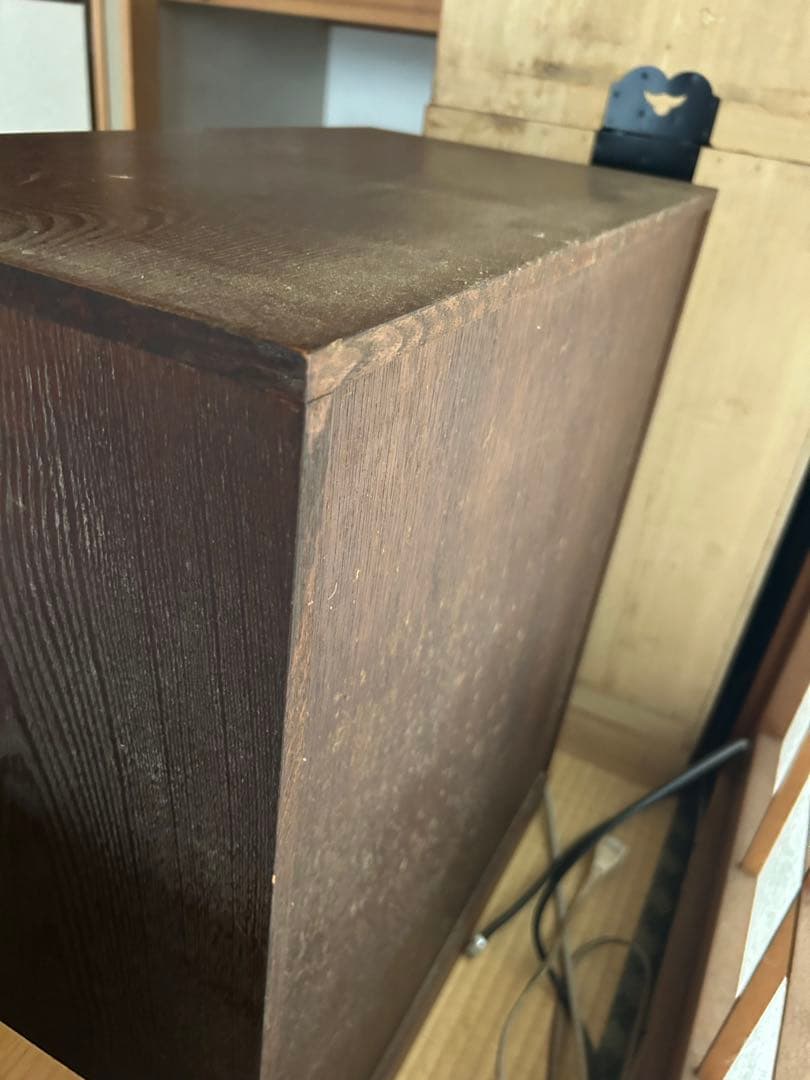 からくり箪笥　昭和レトロ　木製タンス ダークブラウン