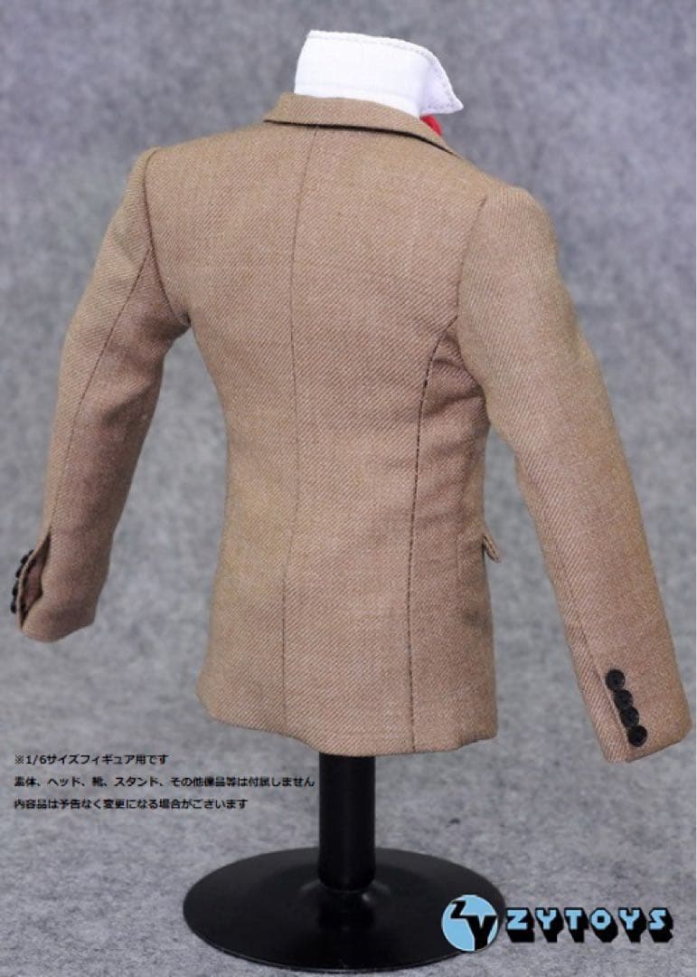 ZY-TOYS 1/6サイズフィギュア用衣装 男性用 スーツセット カーキ色