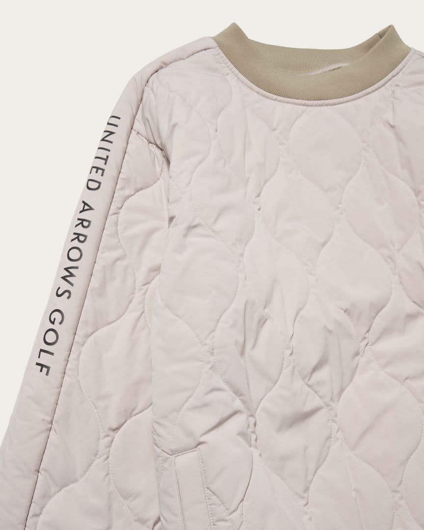 美品/UNITED ARROWS GOLF キルティングジャケット プルオーバー