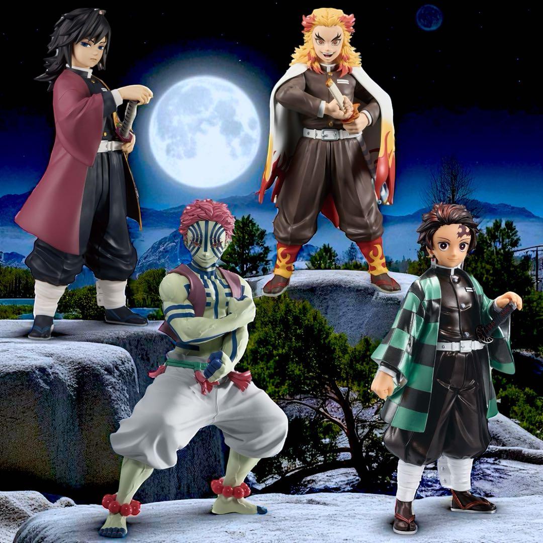 鬼滅の刃 猗窩座 煉獄 冨岡義勇 竈門炭治郎 フィギュア　新品未開封4点セット