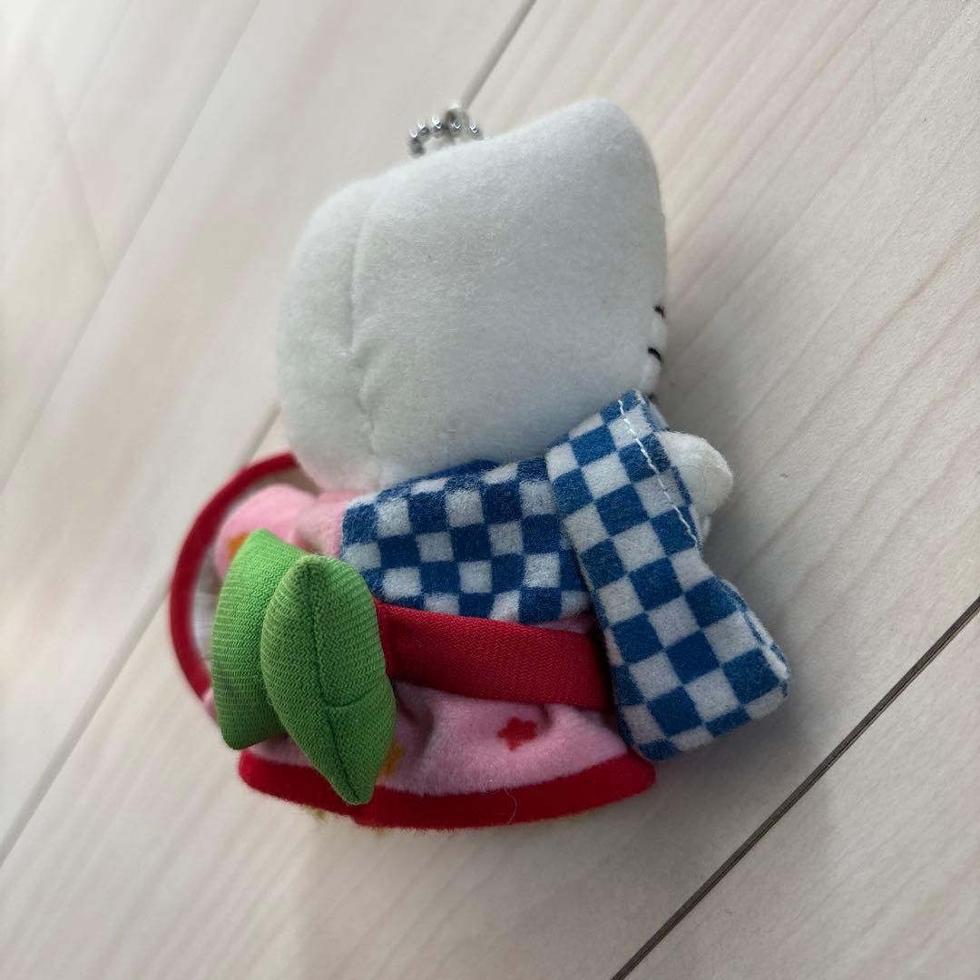 ご当地キティ 山形限定 花笠 さくらんぼ ぬいぐるみ マスコット キーホルダー