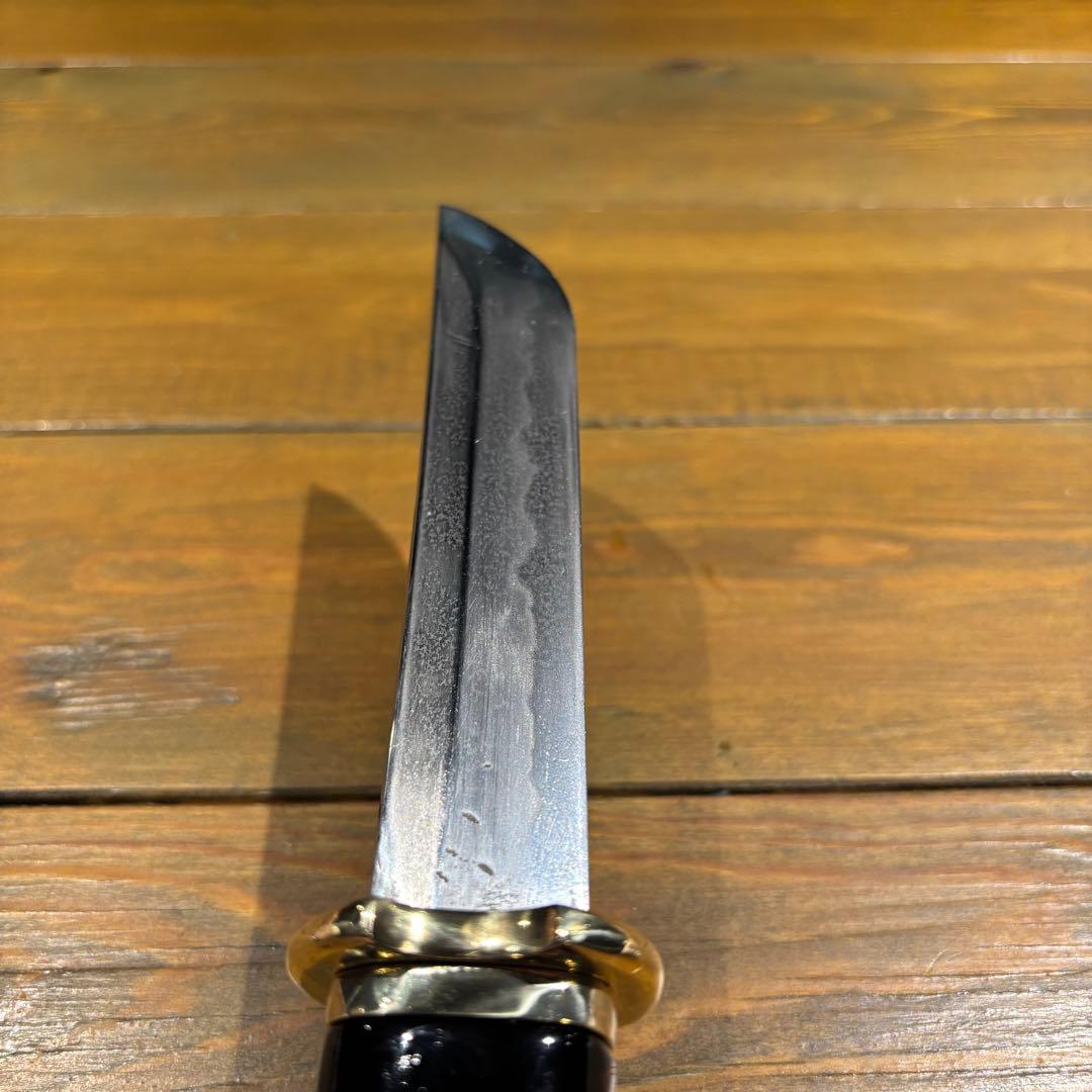 日本刀残欠クラフトナイフNo.68 最上大業物 長曽祢虎徹興里 黒鞘