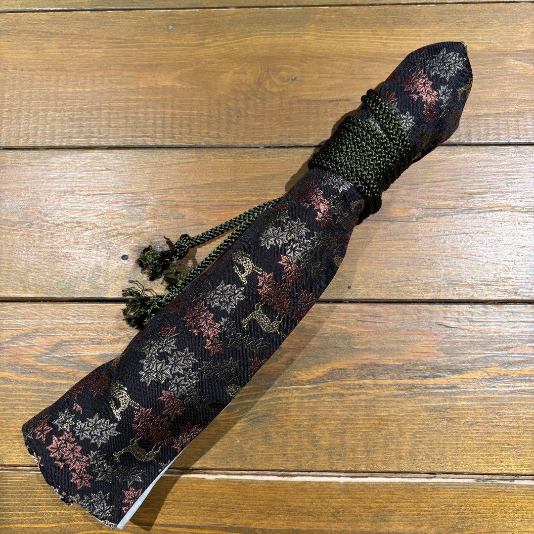 日本刀残欠クラフトナイフNo.68 最上大業物 長曽祢虎徹興里 黒鞘